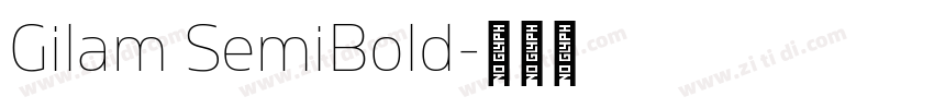 Gilam SemiBold字体转换